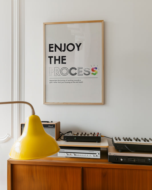 "Enjoy the Process" Poster | Motivational wall art | Inspirational Quotes